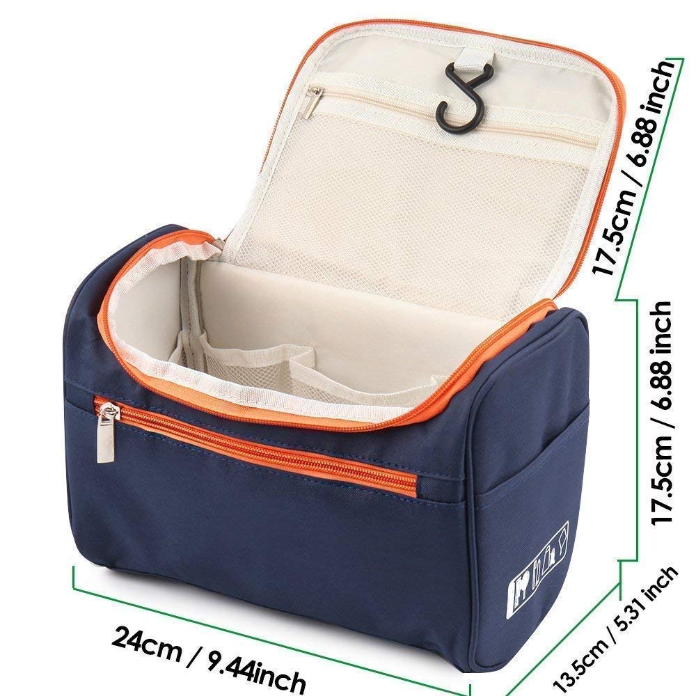 Waterproof Makeup Bag for Women & Girls - Travel Cosmetic Organizer with Zipper Pouch, Toiletry Bag Accessories | Perfect for Travel, Gym & Daily Use