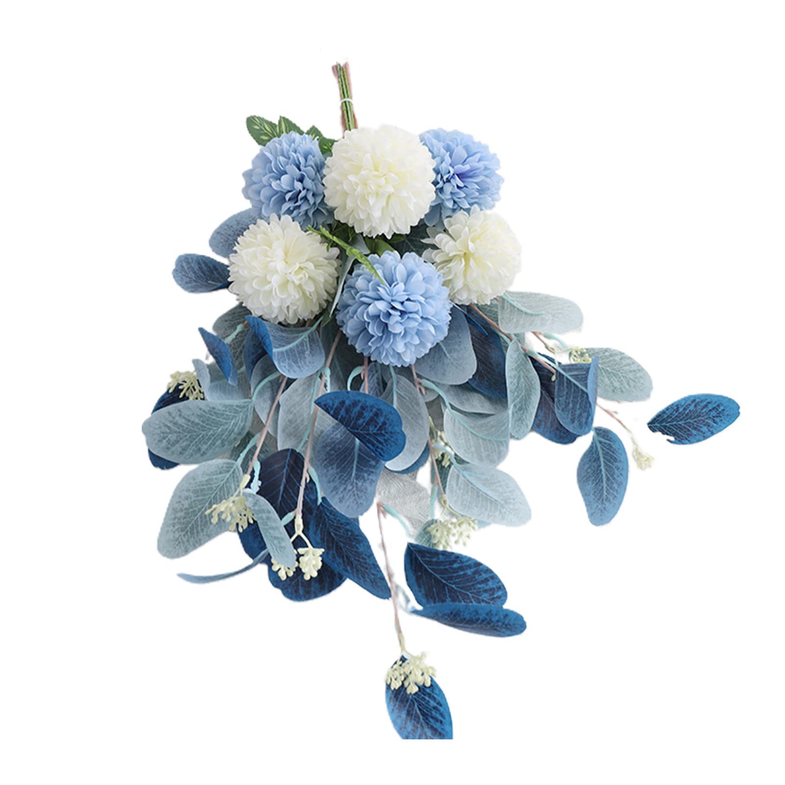 12-Pack Artificial Silk Flower Bouquet - Realistic Fake Floral Arrangement for Home Decor, Wedding, Party, Office & Table Centerpiece - No Withering Faux Plants