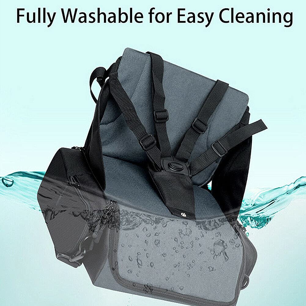 Magik 2-in-1 Waterproof Travel Backpack & Folding Chair - Convertible Diaper Bag for Moms (Gray Blue) - Perfect for Camping, Beach Trips & Baby Outings