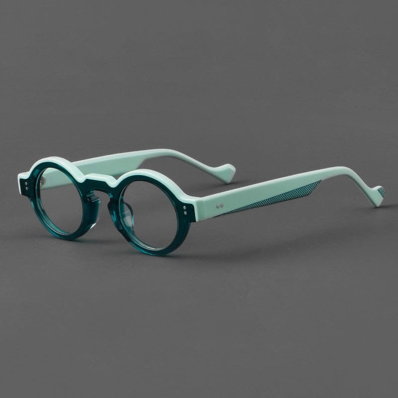 Vintage Acetate Round Eyeglass Frames - Retro Style Unisex Reading Glasses for Men & Women - Perfect for Reading, Fashion, and Everyday Use