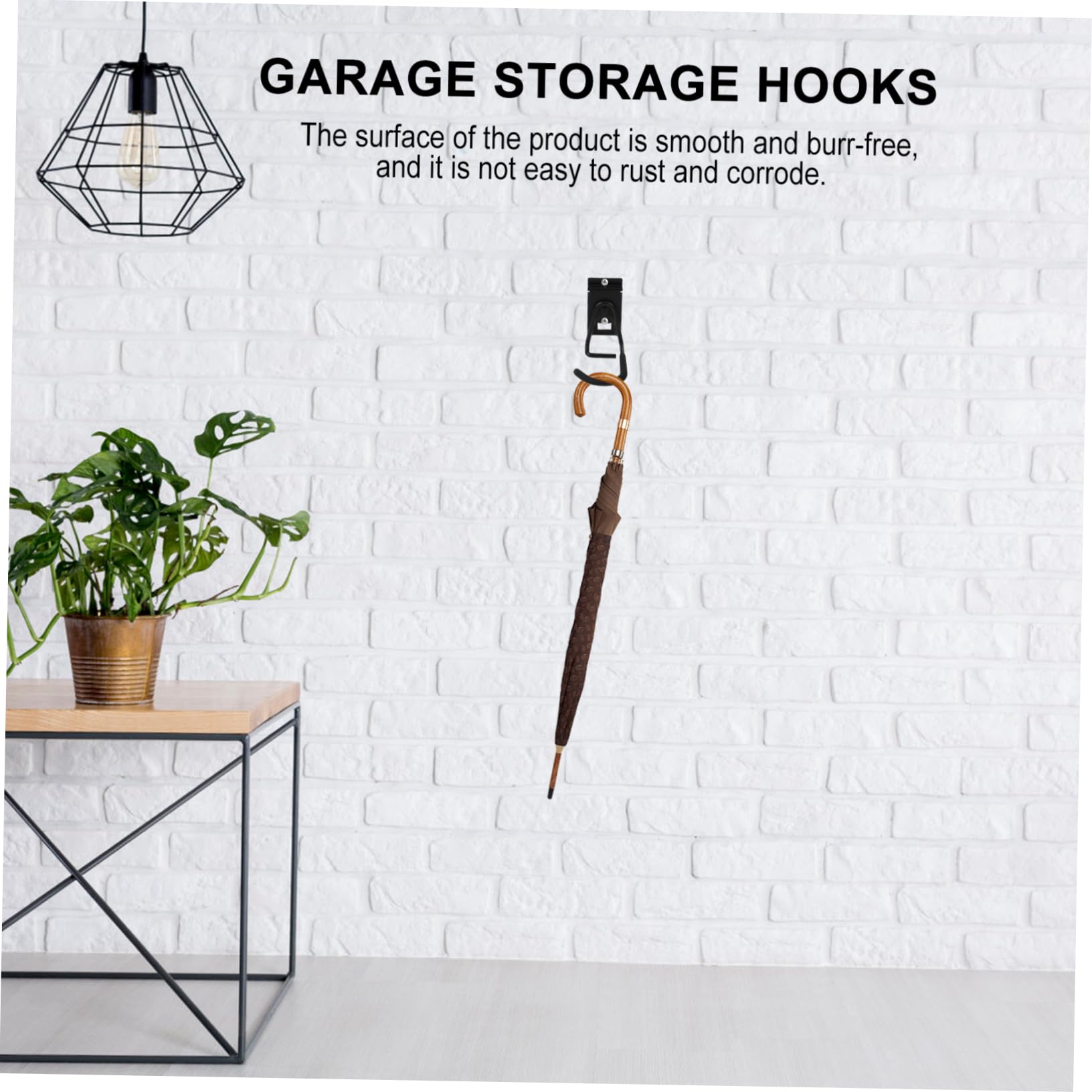 KITANDOVE Heavy Duty Wall Mount Bike Hooks - Garage Storage Rack for Bikes, Sports Equipment & Tools | Space-Saving Organization for Garage, Shed & Home Use