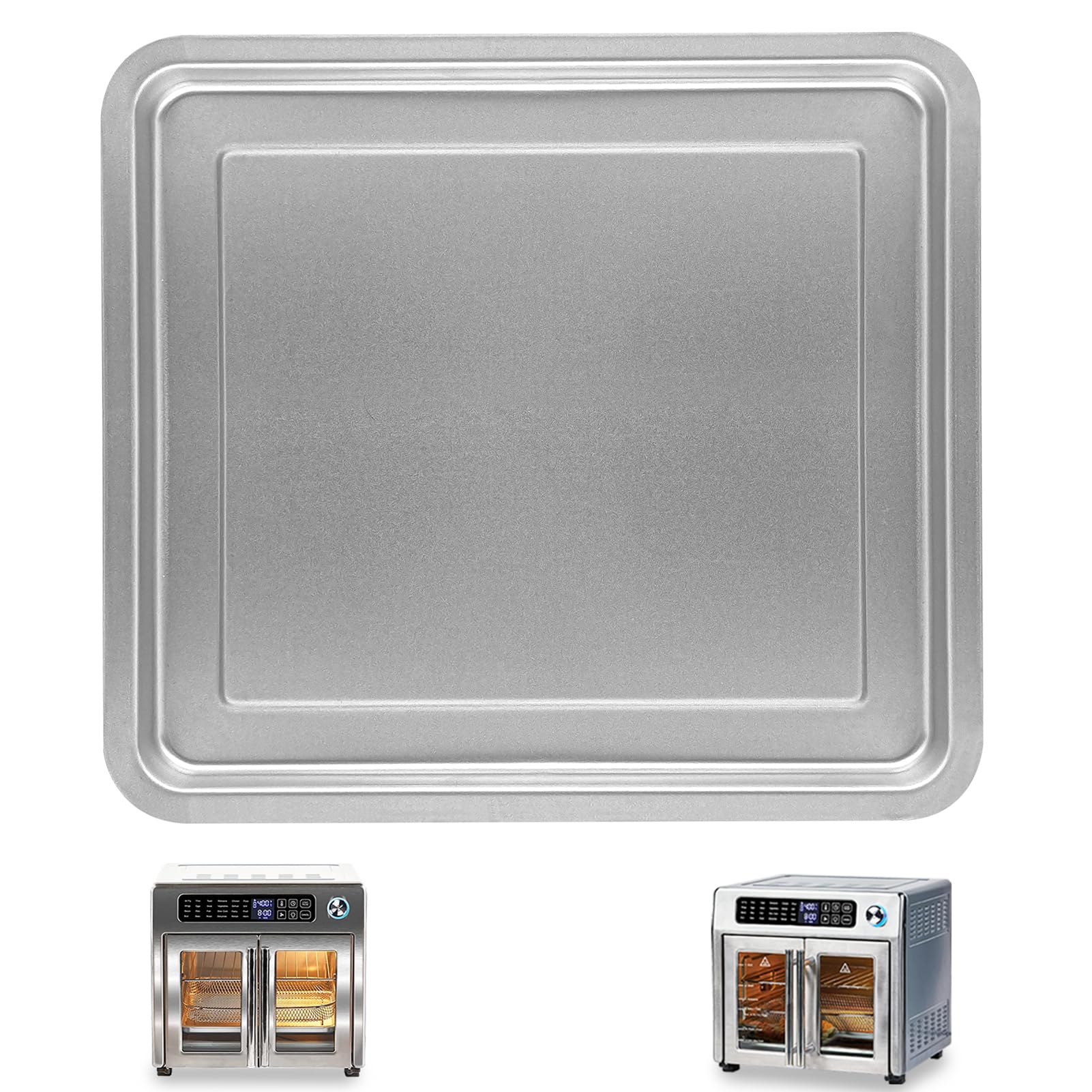 GWY 12.2''×11.2'' Stainless Steel Air Fryer Tray & Grill Pan for Emeril Lagasse 26 QT XL Air Fryer - Replacement Crisper Plate & Rack Accessories - Perfect for Grilling, Roasting & Crisping Chicken, Fries & Vegetables