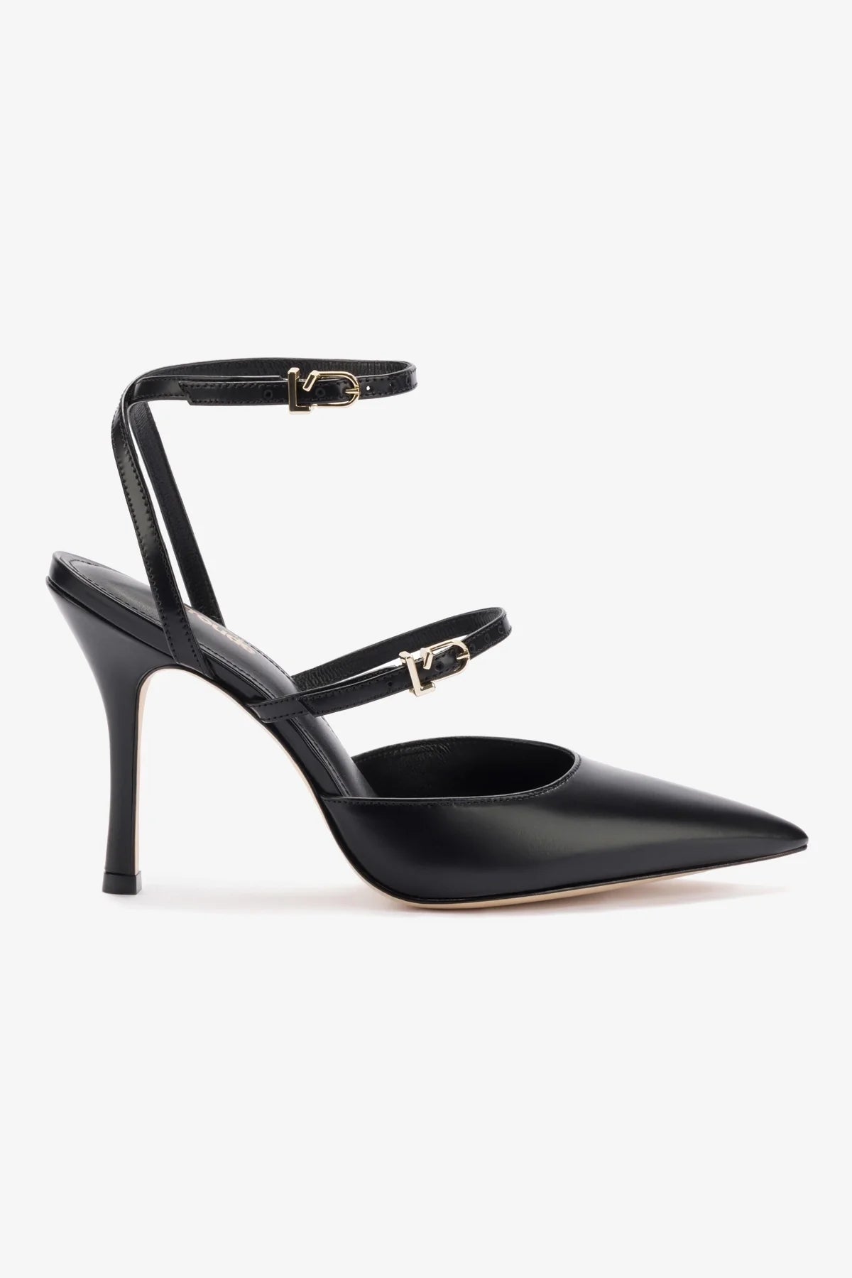 Kris Pump Women's Black Leather High Heels - Elegant Dress Shoes for Work, Party & Special Occasions