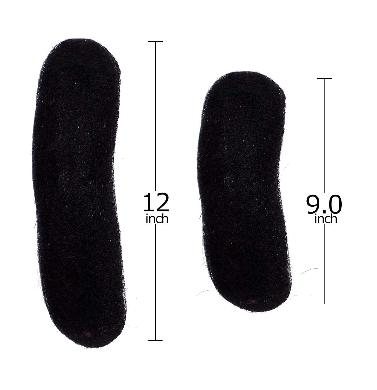 Premium Baal Hair Stuffing & Juda Maker for Women & Girls - Black (Pack of 2) | Perfect for Traditional Indian Hairstyles, Weddings & Festivals