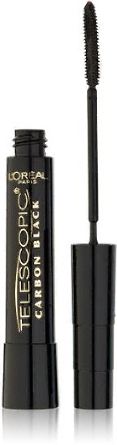 L'Oreal Paris Telescopic Mascara - Carbon Black [935] 0.27 oz (12 Pack) | Lengthening & Volumizing Mascara for Dramatic Lashes | Perfect for Day to Night Makeup & Special Occasions