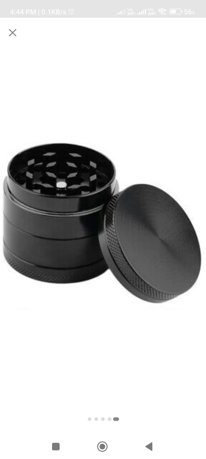 Premium R.CETON Raasta Blue Plain Hand Muller Crusher/Grinder for Herbs & Spices - Perfect for Smoking, Cooking, and Aromatherapy (Black, Pack of 1)