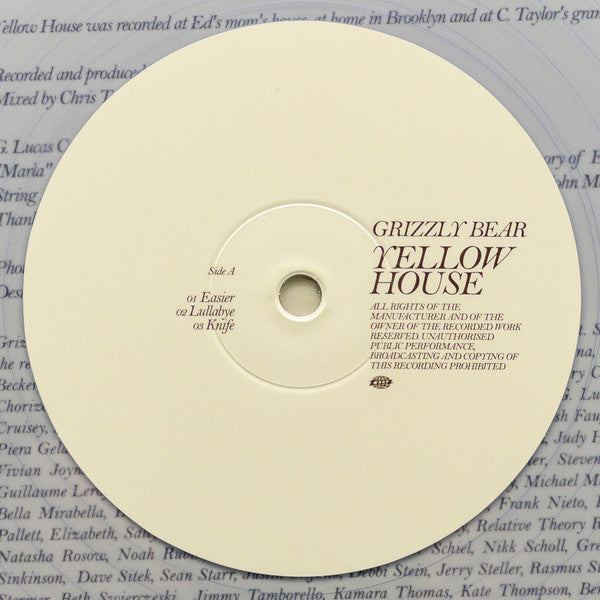 Grizzly Bear - Yellow House (2xLP, Limited Edition, Reissue, Clear Vinyl) - Mint Condition - Perfect for Vinyl Collectors & Indie Music Lovers