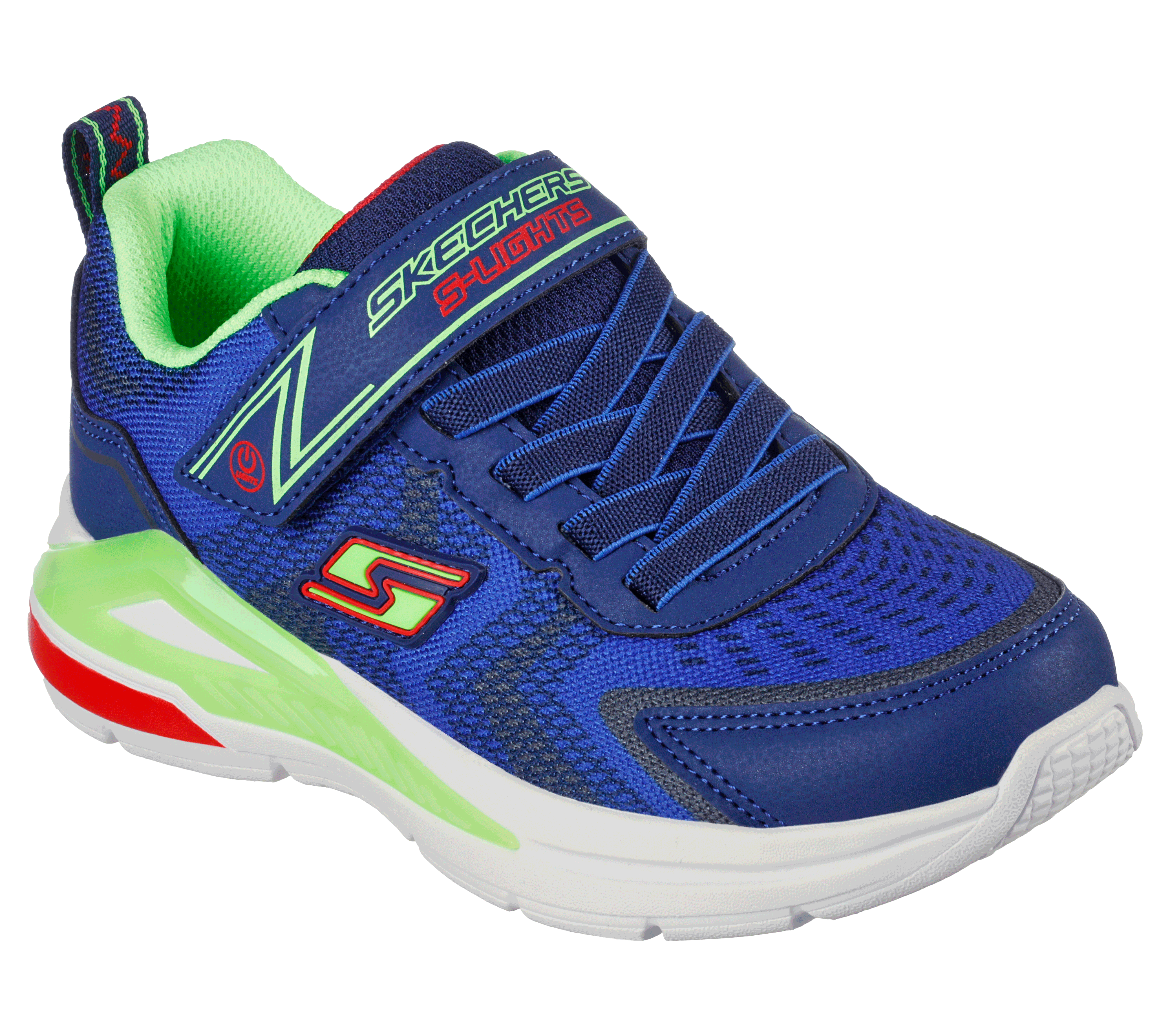 Skechers Navy & Lime S Lights Tri Namics Toddler Sneakers - Lightweight & Comfortable Walking Shoes for Boys & Girls - Perfect for Playtime, School & Outdoor Activities