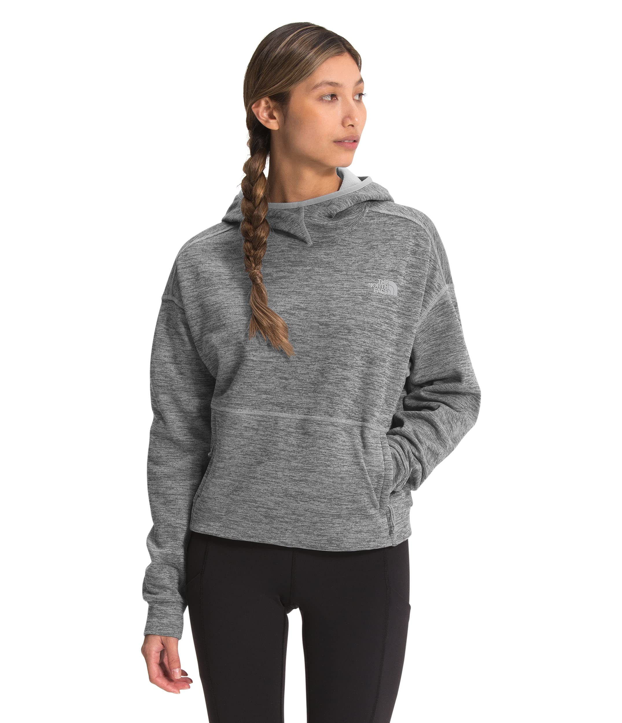 The North Face Women's Canyonlands Pullover Crop Hoodie - Lightweight Fleece Jacket for Hiking, Camping & Outdoor Adventures