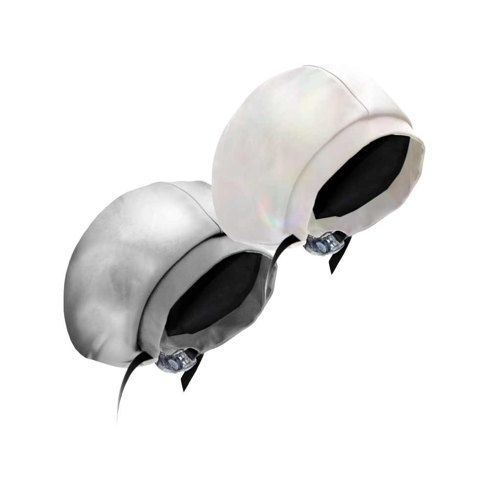 Waterproof Adjustable Kids Swim Cap with Satin Lining - Hairbrella (2 Pack) for Swimming Lessons, Beach Trips & Pool Protection