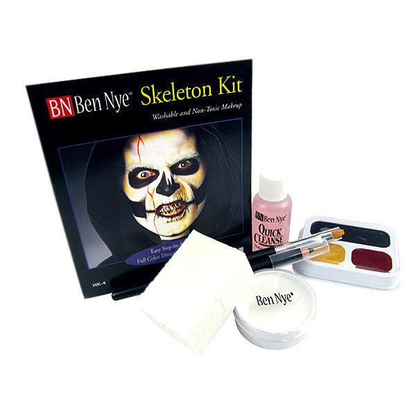 Ben Nye Professional Skeleton Makeup Kit - Halloween FX Special Effects Cosmetics - Perfect for Costume Parties & Theatrical Performances
