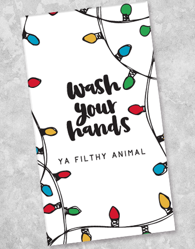 Christmas Filthy Animal Guest Towels - 36 Count Holiday Napkins for Parties, Dinner & Festive Decor | Funny Xmas Kitchen & Bathroom Accessories