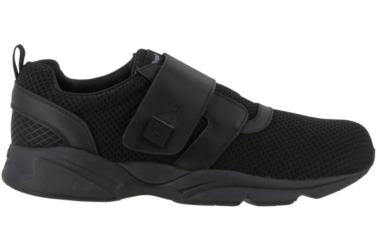 Propet Stability X Strap Walking Shoes for Men & Women - Black Orthopedic Sneakers for Flat Feet, Arch Support & Comfort - Perfect for Walking, Running & Daily Wear