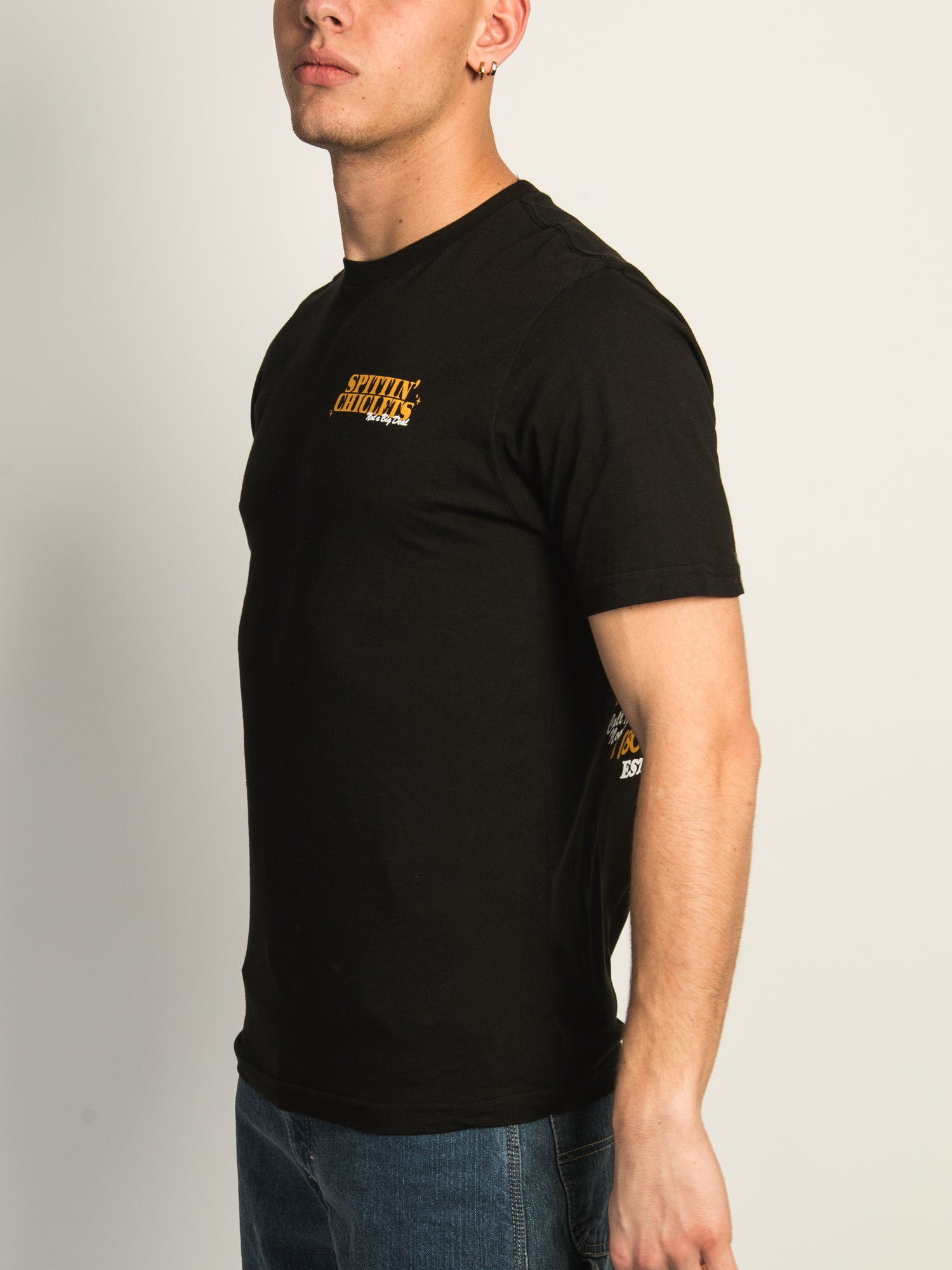 Barstool Sports Spittin' Chiclets Hockey Puck T-Shirt - Men's Hockey Fan Apparel for Games & Casual Wear