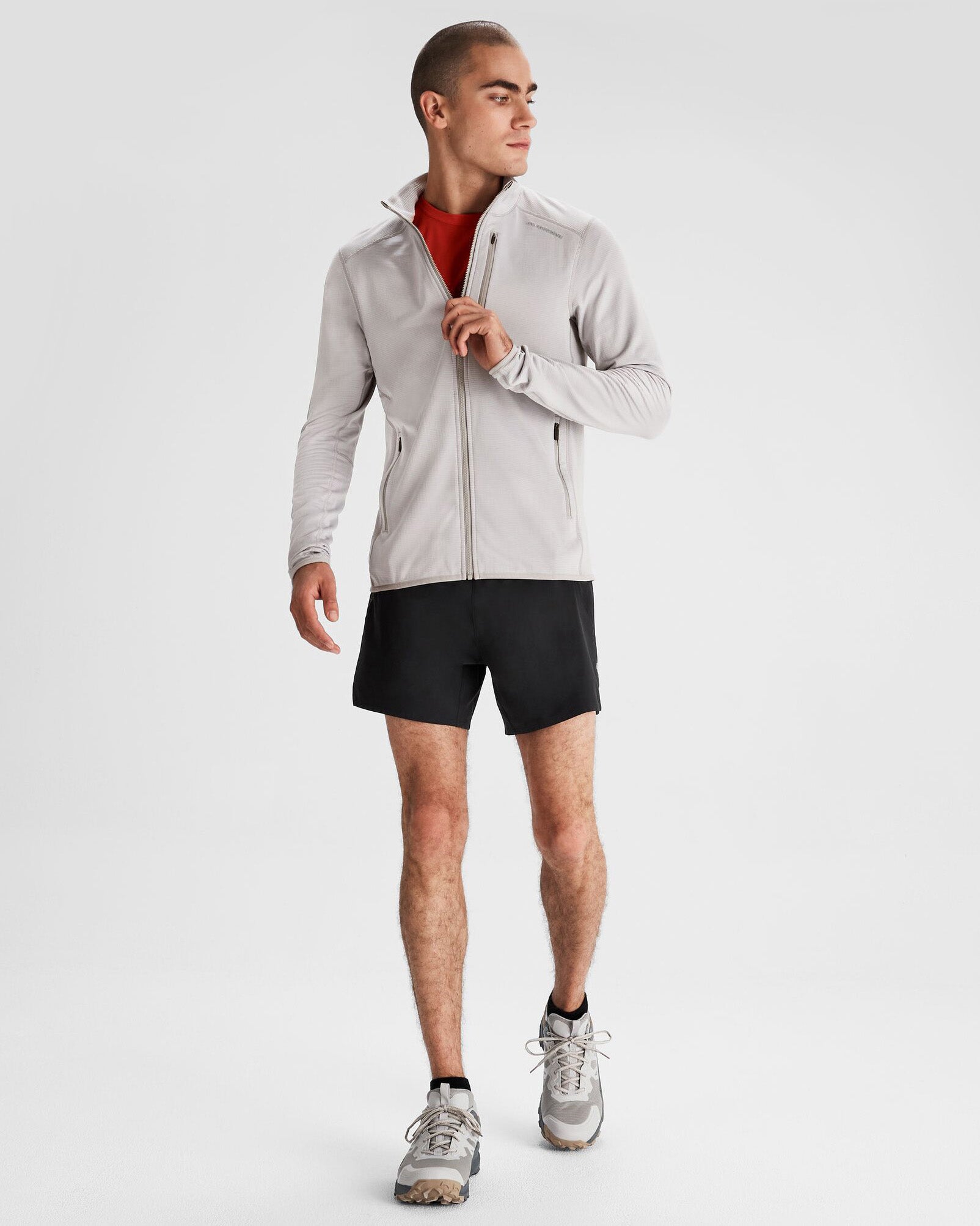 Men's Seeker Fleece Jacket - Steel Grey | Lightweight Warm Winter Coat for Outdoor Hiking & Casual Wear