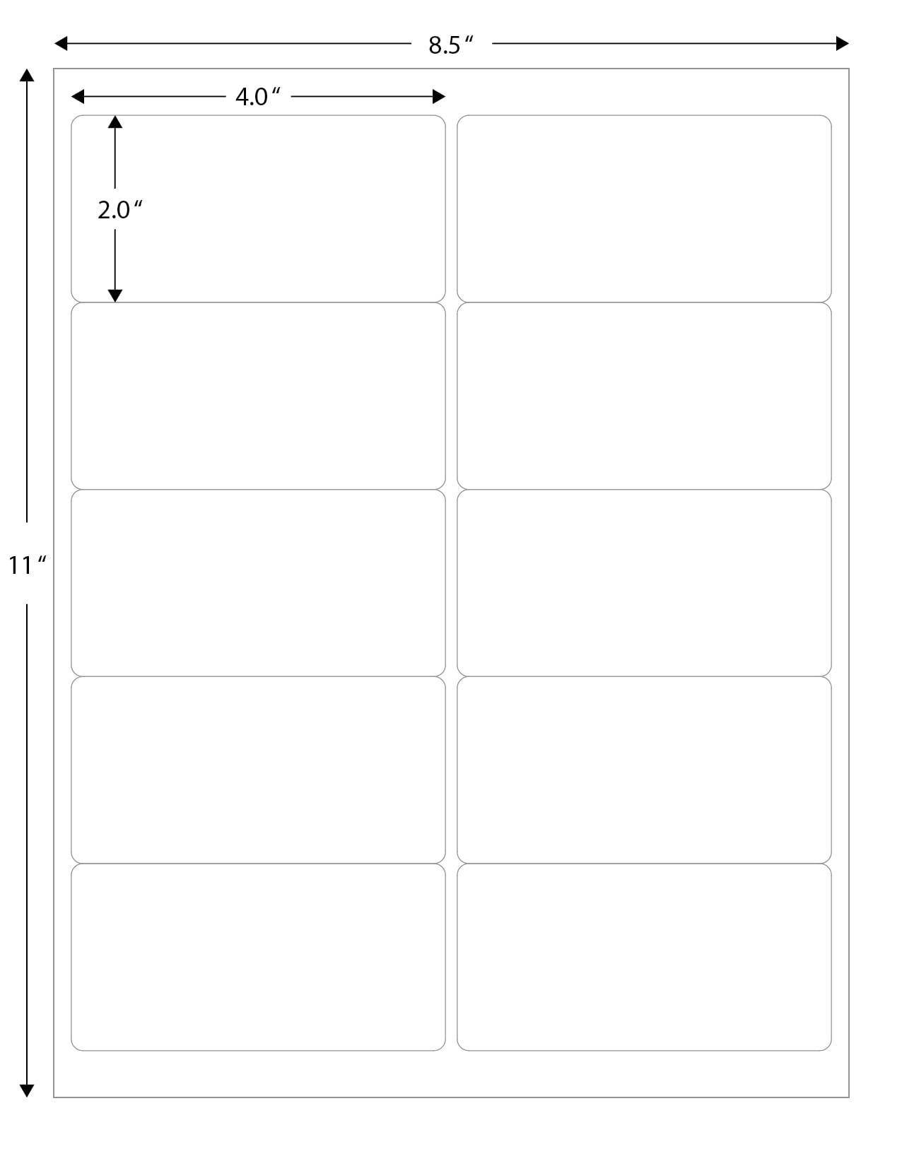 Blank Address Shipping Labels 2