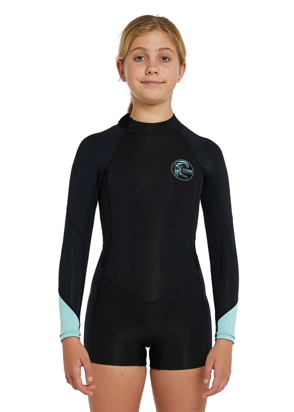 O'Neill Girls Bahia 2mm Back Zip Long Sleeve Spring Wetsuit - Perfect for Surfing, Swimming & Water Sports
