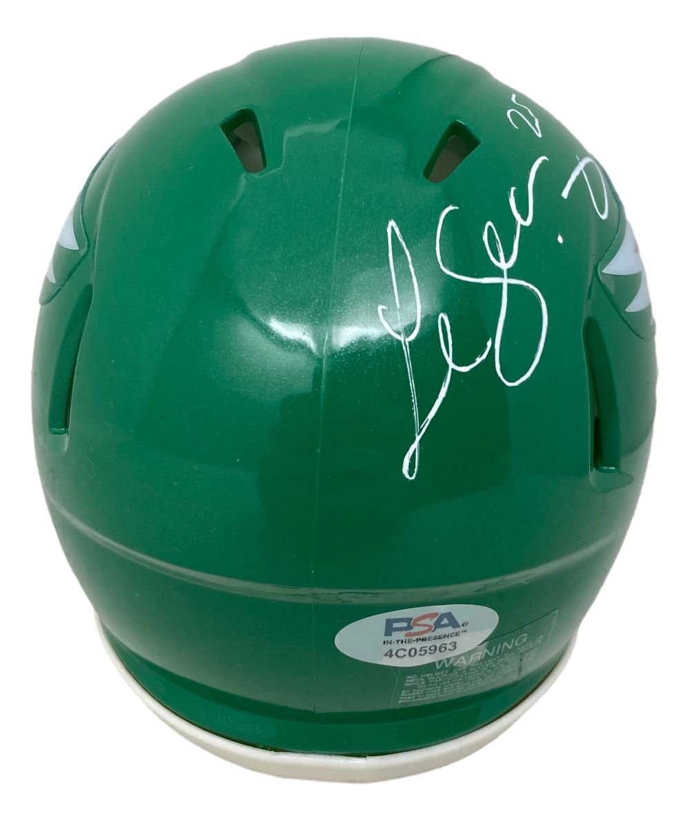 LeSean McCoy Autographed Philadelphia Eagles Kelly Green Mini Speed Helmet with PSA/DNA COA - Perfect for Eagles Fans, Sports Memorabilia Collectors, and Man Cave Decor