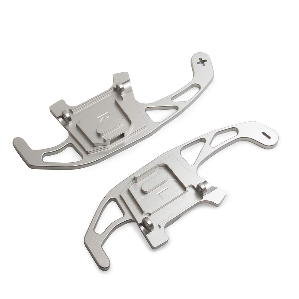 Aluminum Paddle Shifters for VW Golf MK7 GTI R R-line Scirocco 2014-2019 - Silver Steering Wheel Shifter Extensions | Upgrade Your Driving Experience for Sporty & Performance Cars