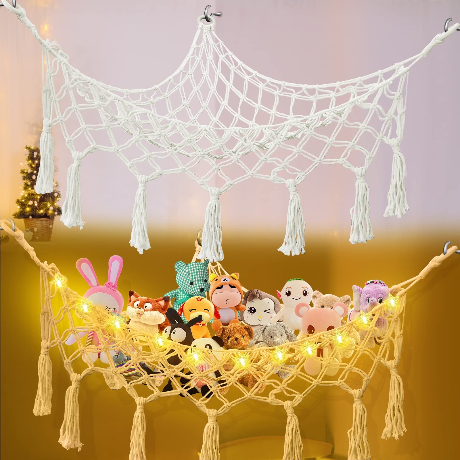 SUKESIAI LED Stuffed Animal Hammock - 43