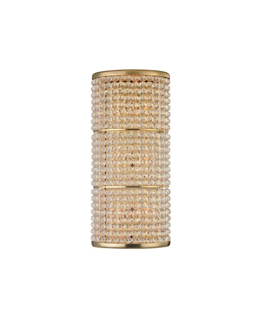 Hudson Valley Lighting 8536-AGB Aged Brass Wall Sconce - Single Light Fixture for Bedroom, Hallway & Living Room Decor