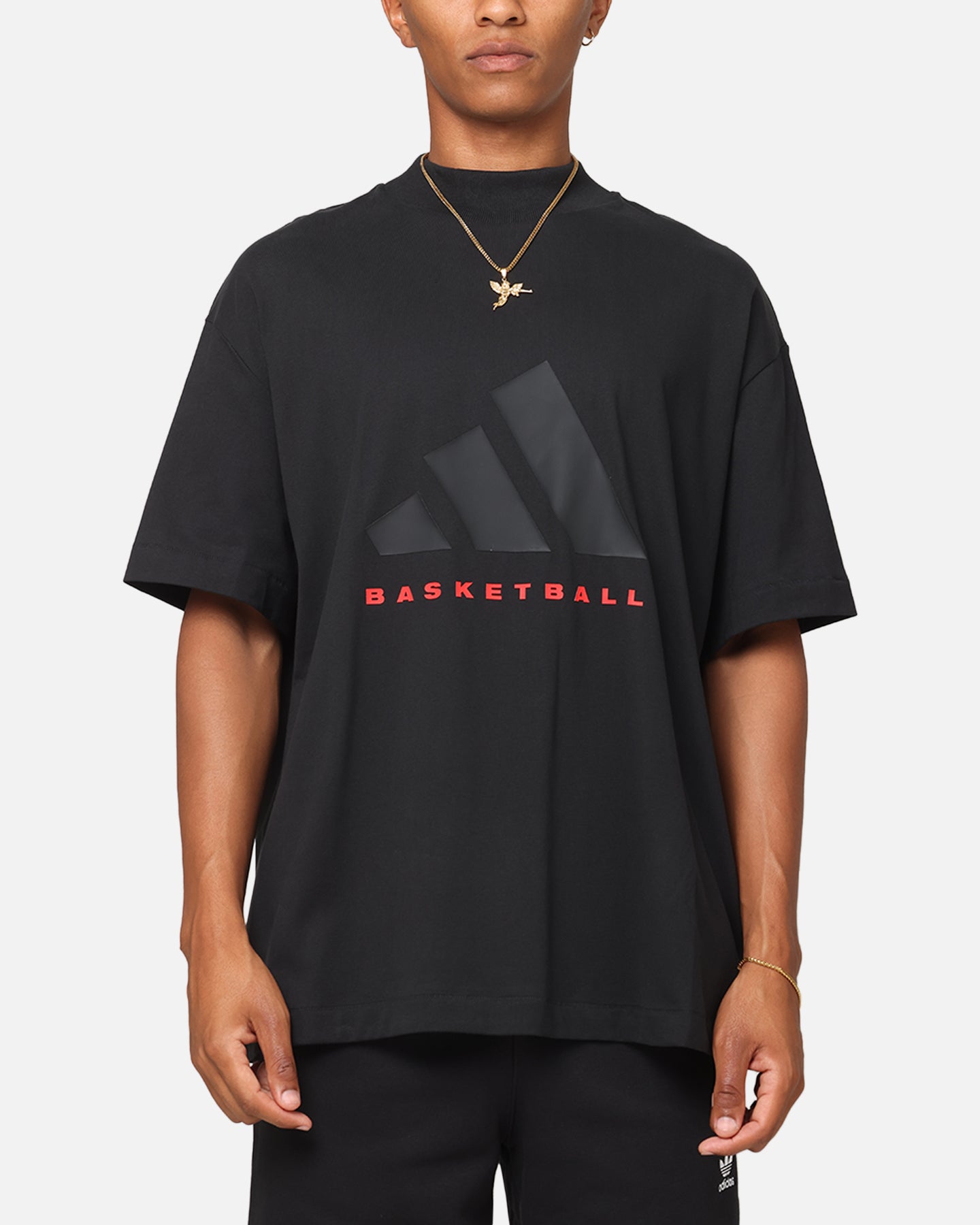 Adidas One Jersey Basketball T-Shirt for Men - Black/Red - Performance Basketball Jersey for Training and Games