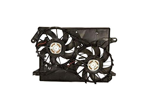 Dual Radiator Cooling Fan Assembly Replacement for 2006-2009 2011-2016 Dodge Charger - High Performance Cooling System - Perfect for Hot Weather Driving & Heavy Traffic Conditions