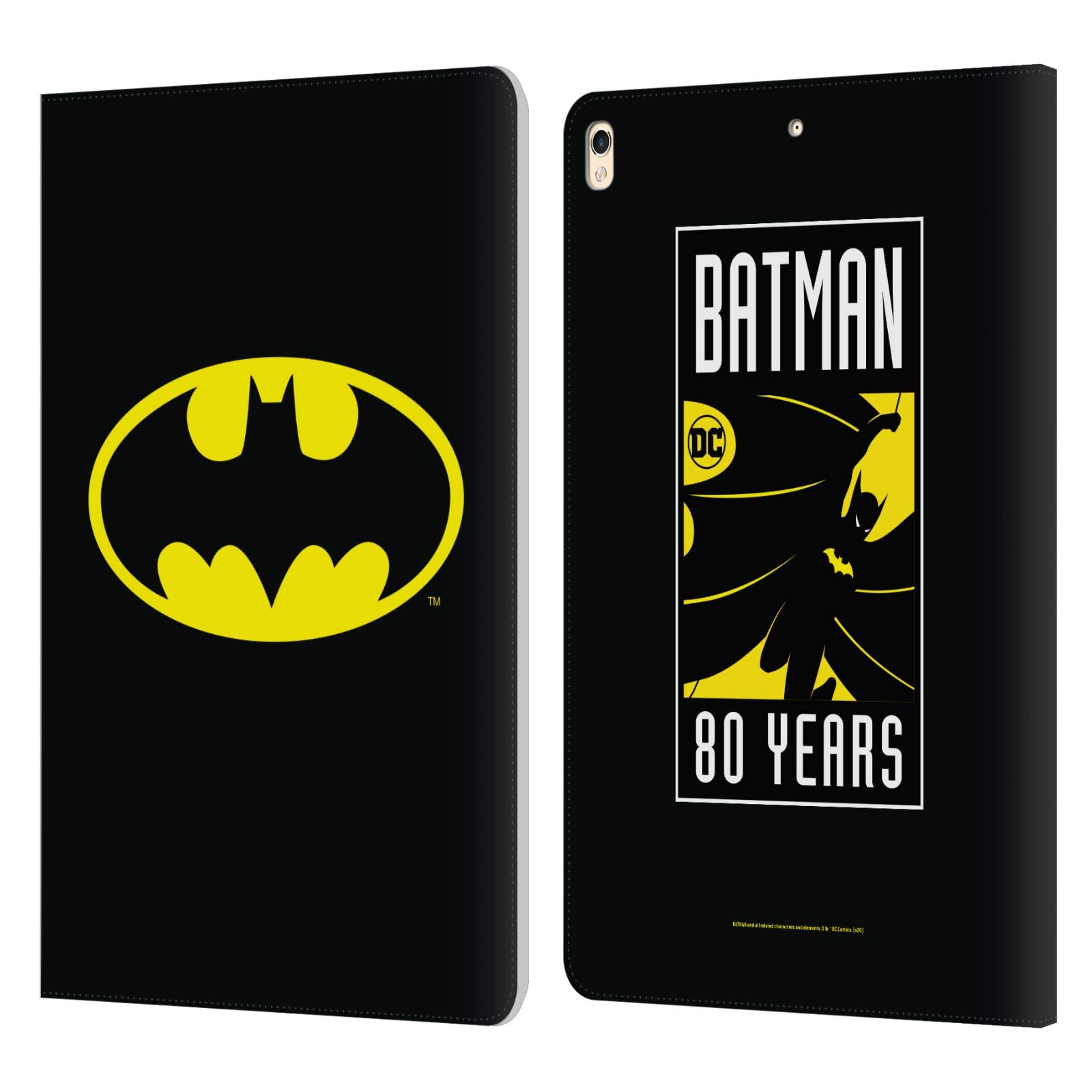 Head Case Designs Batman DC Comics Leather Book Wallet Case for Apple iPad Pro 10.5 (2017) – Officially Licensed Classic Logos, Perfect for Work, Travel & Home Use