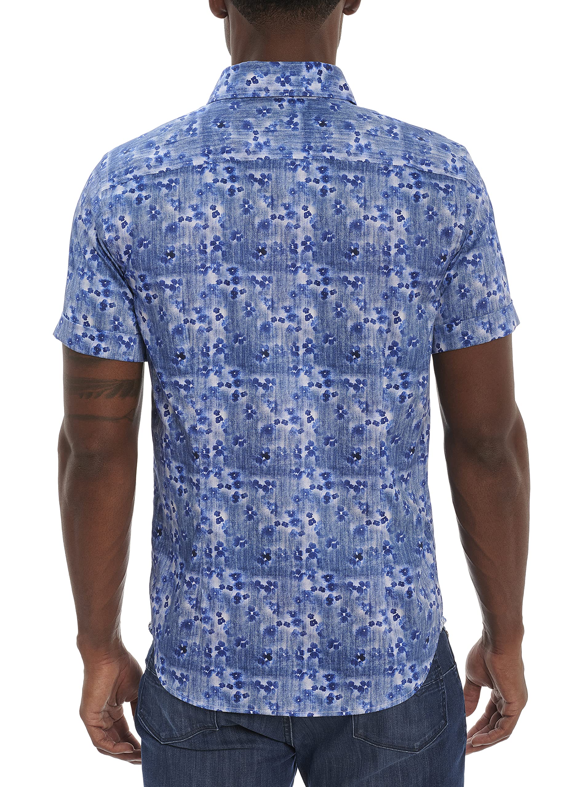 Robert Graham Men's Camden Cove Short Sleeve Woven Shirt - Stylish Casual Button Down for Summer Outings & Beach Vacations