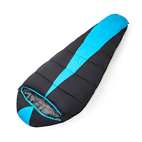 3 Season Lightweight Camping Sleeping Bag for Adults & Kids - Portable Hollow Cotton Sleeping Bag for Backpacking, Hiking, Travel, and Outdoor Festivals - Perfect for Camping Trips and Sleepovers