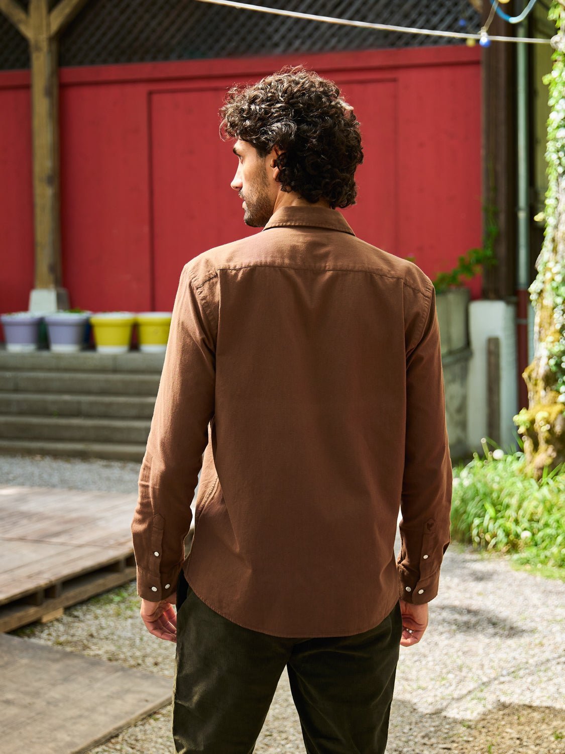 Campo Brown Shirt for Men - Comfortable Casual Button Down Shirt for Everyday Wear | Perfect for Office, Dating & Outdoor Activities