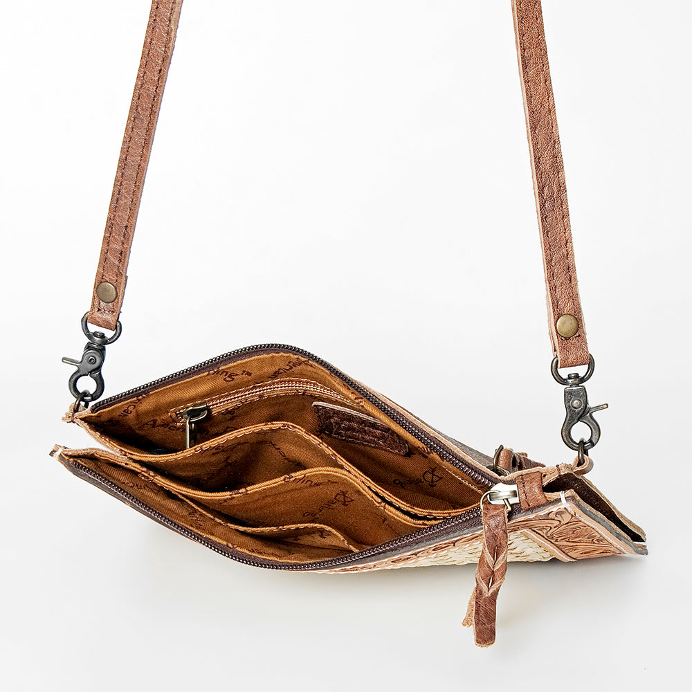 American Darling Hand-Tooled Genuine Leather Women's Western Handbag Purse - Stylish Cowgirl Bag for Rodeo, Country Music Festivals & Everyday Use