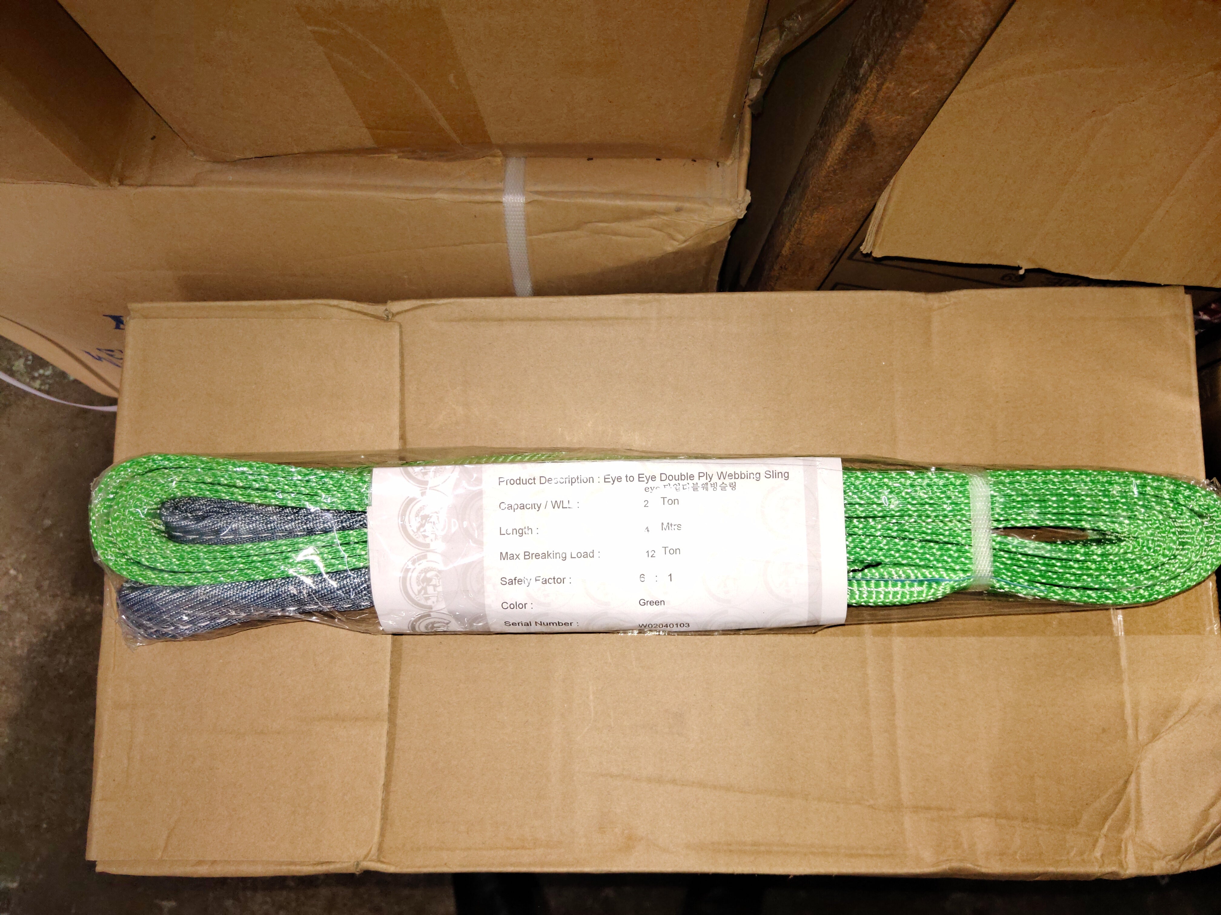 2 Ton Heavy Duty Webbing Sling - WS02 Model | Durable Polyester Lifting Straps for Towing, Construction & Warehouse Use