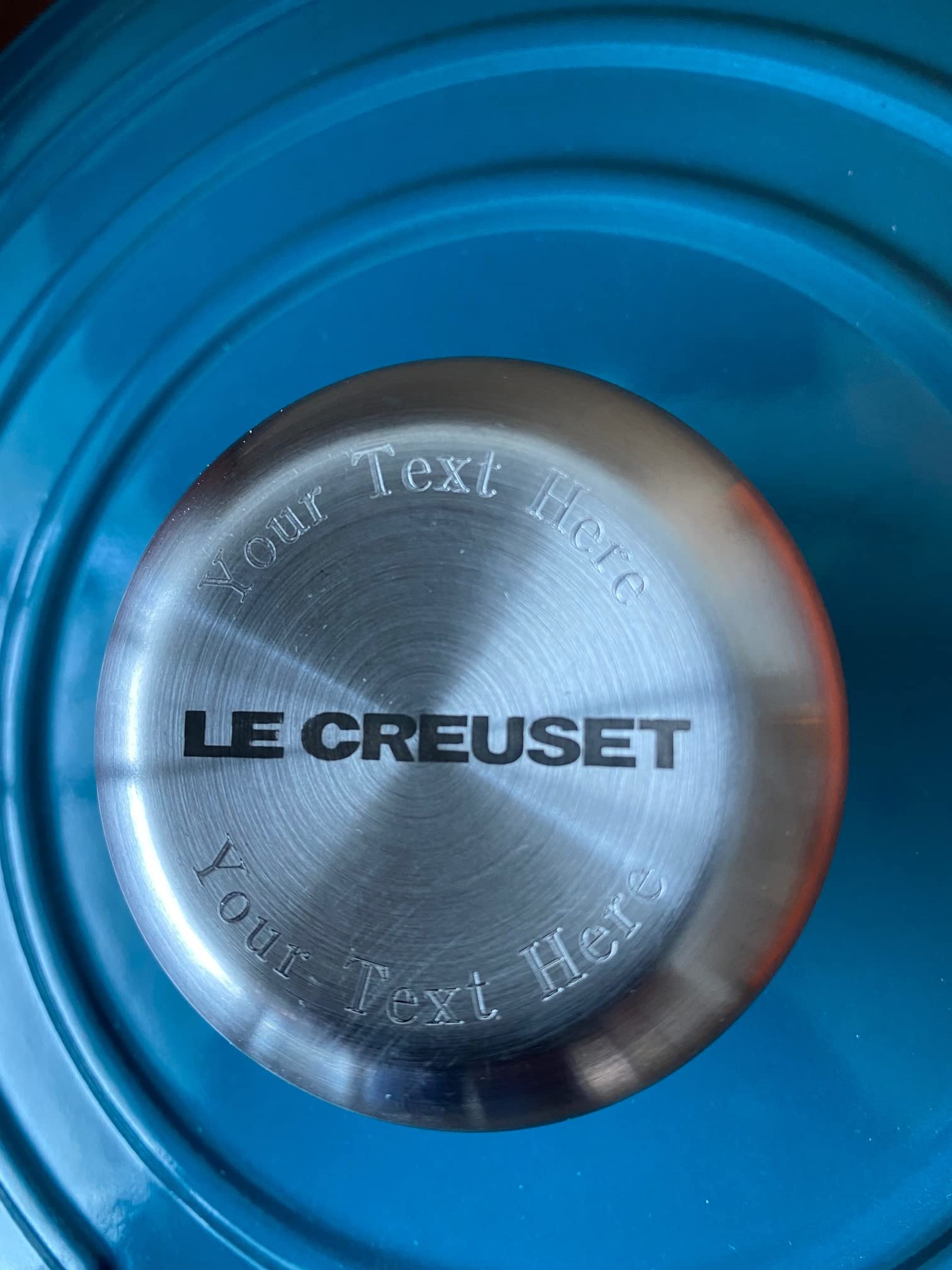 Le Creuset Signature Enameled Cast Iron 9.5 Inch 1.75 Quart Bread Oven - Cerise Red with Personalized Stainless Steel Knob | Perfect for Baking Artisan Bread, Sourdough, and Dutch Oven Recipes at Home