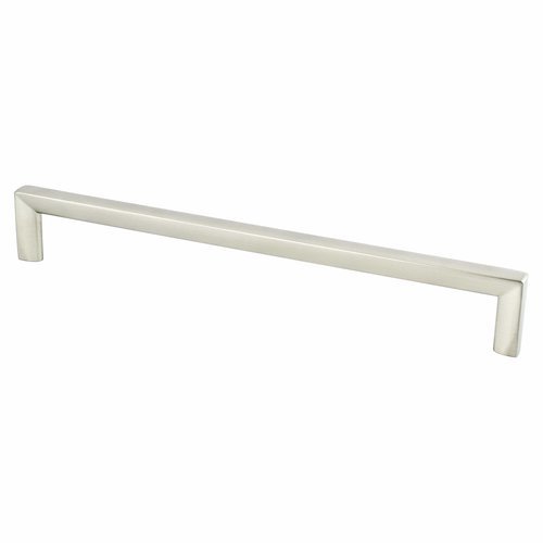 Brushed Nickel Trane Drawer Pulls and Cabinet Knobs - Modern Hardware for Kitchen Cabinets, Dressers & Furniture (Set of 10) - Perfect for Home Renovation & DIY Projects