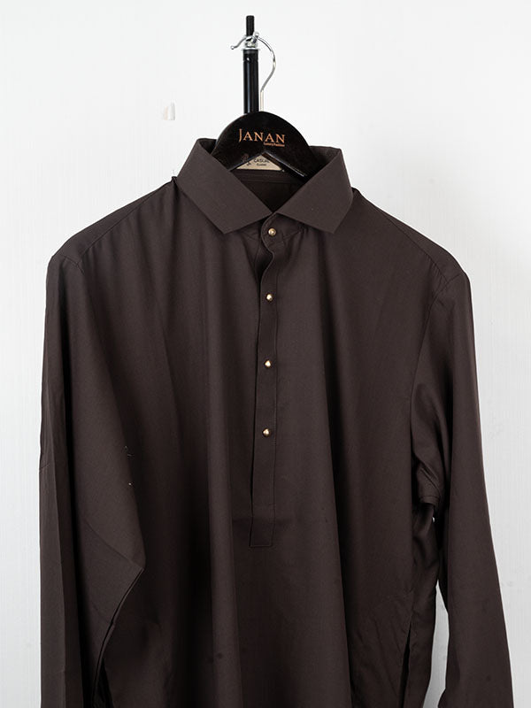 Stylish Blended Brown Kurta Trouser by J. Junaid Jamshed - Perfect for Eid, Weddings & Casual Wear