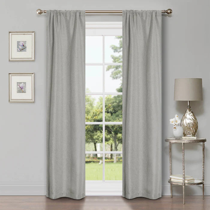 Premium Blackout Curtains for Bedroom - Linen Washable Room Darkening Window Drapes Panel Set (2 Panels) - Noise Reducing & Thermal Insulated for Better Sleep & Home Decor