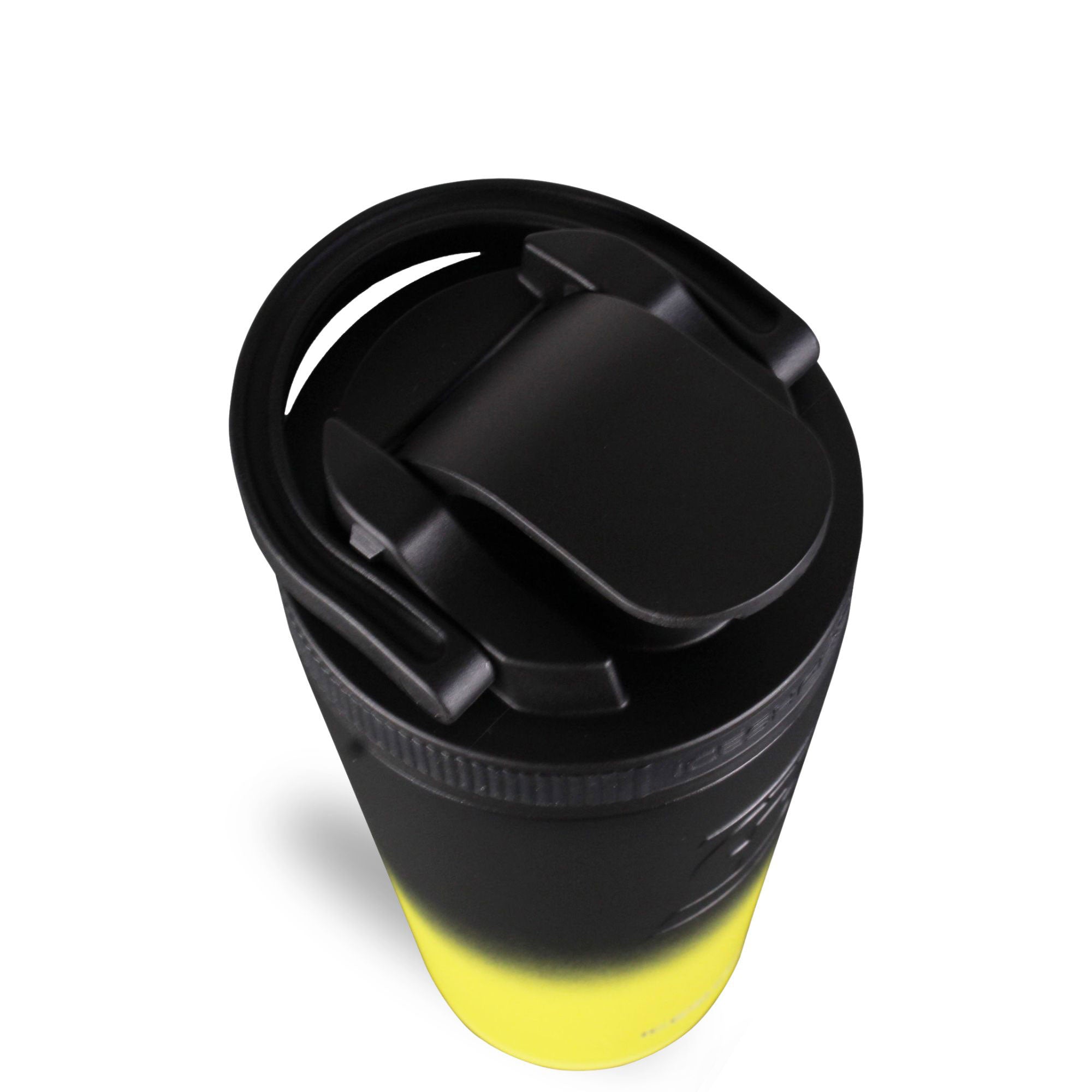 26oz Ice Shaker Ombre Series Shaker Bottle - Yellow Black Gradient | Perfect for Protein Shakes, Gym Workouts & Post-Workout Recovery