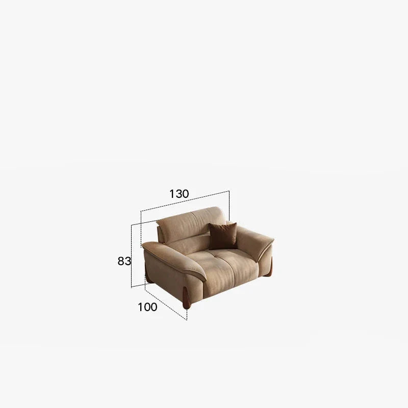 Premium Leather Pouf Ottoman - Modern Footrest & Extra Seating for Living Room, Bedroom, or Nursery - Soft & Durable Home Decor Accent