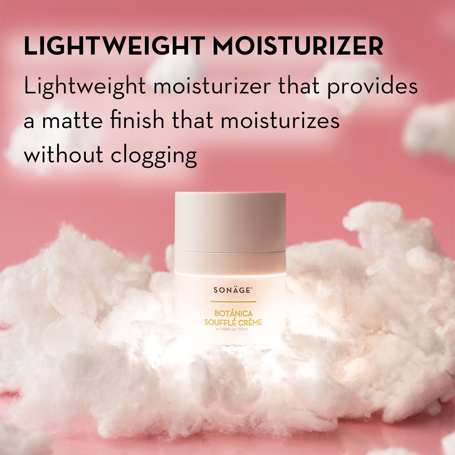 Botanica Souffle Creme® - Lightweight Hydrating Face Moisturizer for Dry & Sensitive Skin | Day & Night Cream for Women & Men | Vegan & Cruelty-Free Skincare