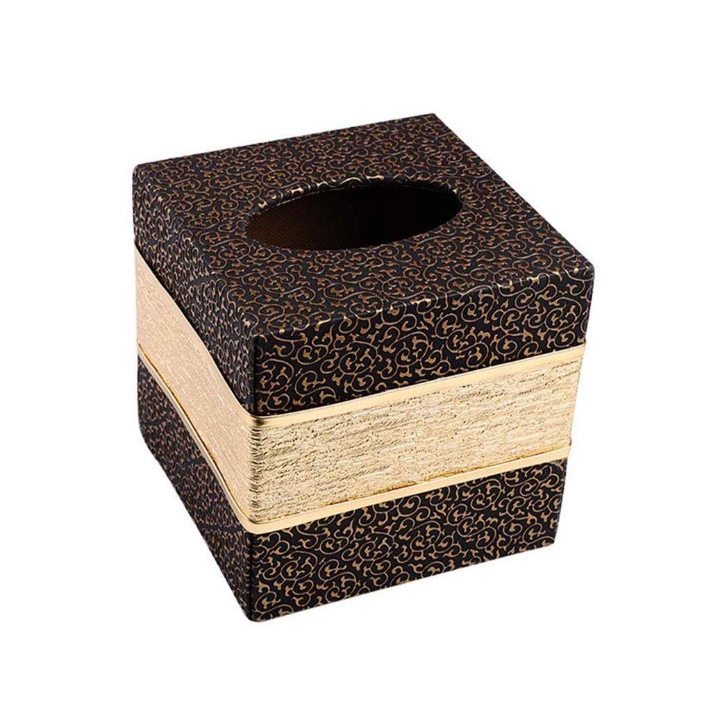 BTYAY PU Leather Tissue Box Holder - Stylish Square Napkin Dispenser for Home & Office Decor | Premium Pumping Paper Case Cover (Color: C) - Perfect for Living Room, Bedroom, or Desk Organization