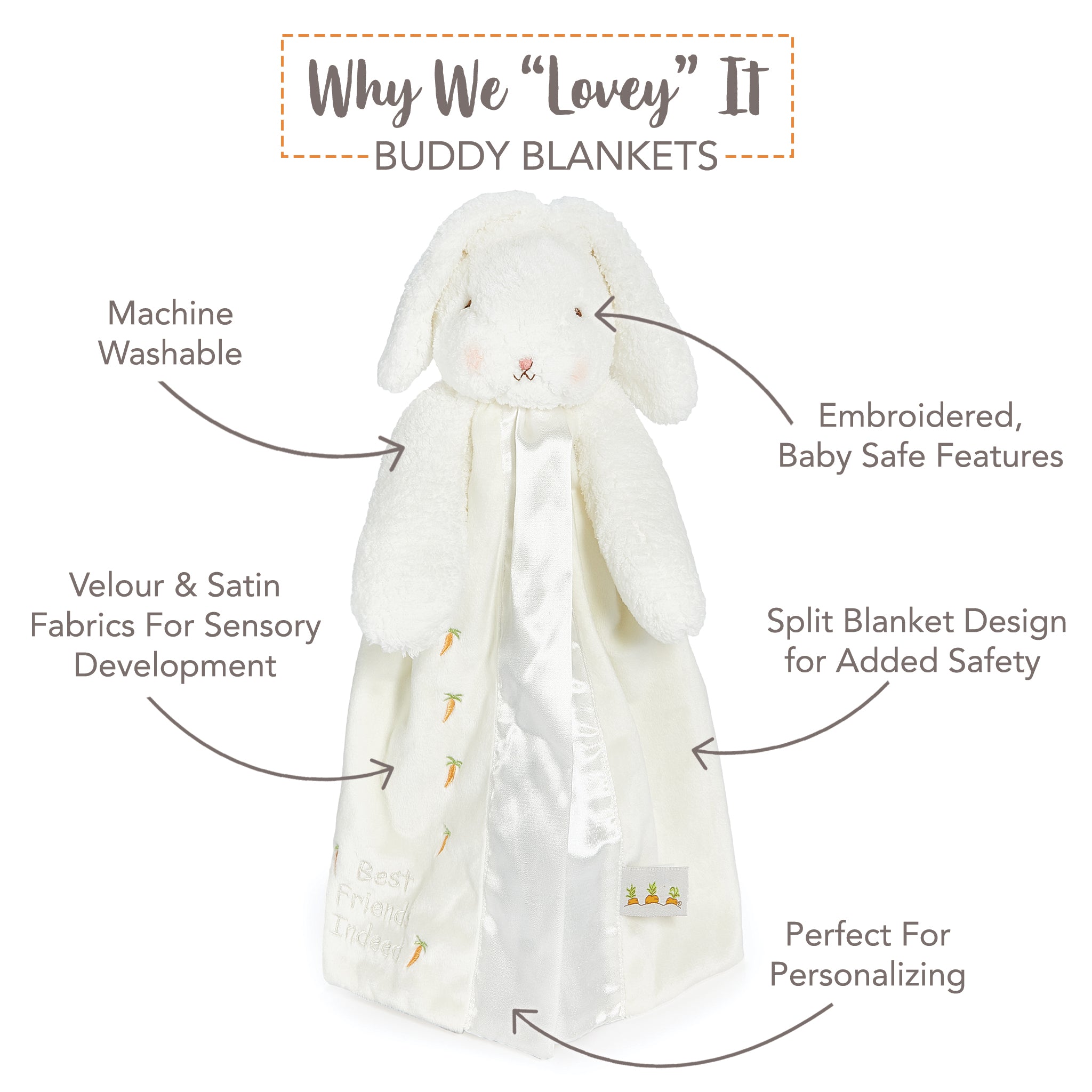 Soft Plush Bunny Buddy Blanket - Cozy Flannel Throw for Kids & Adults - Perfect for Bedroom, Nursery, or Couch Snuggling
