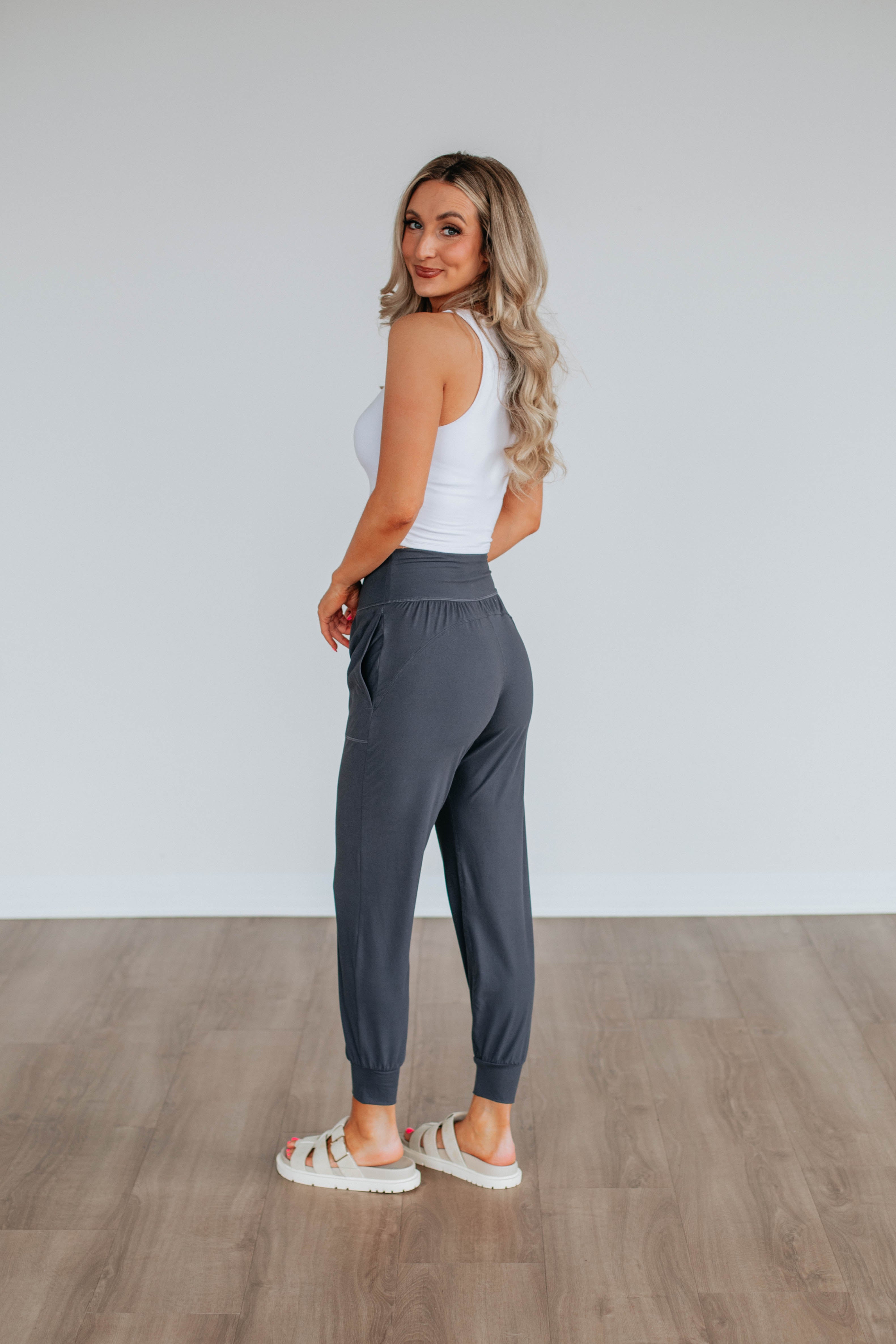 Cloud Nine Joggers for Women & Men - Soft Comfortable Lounge Pants in Charcoal Grey - Perfect for Yoga, Running, Travel & Relaxing at Home