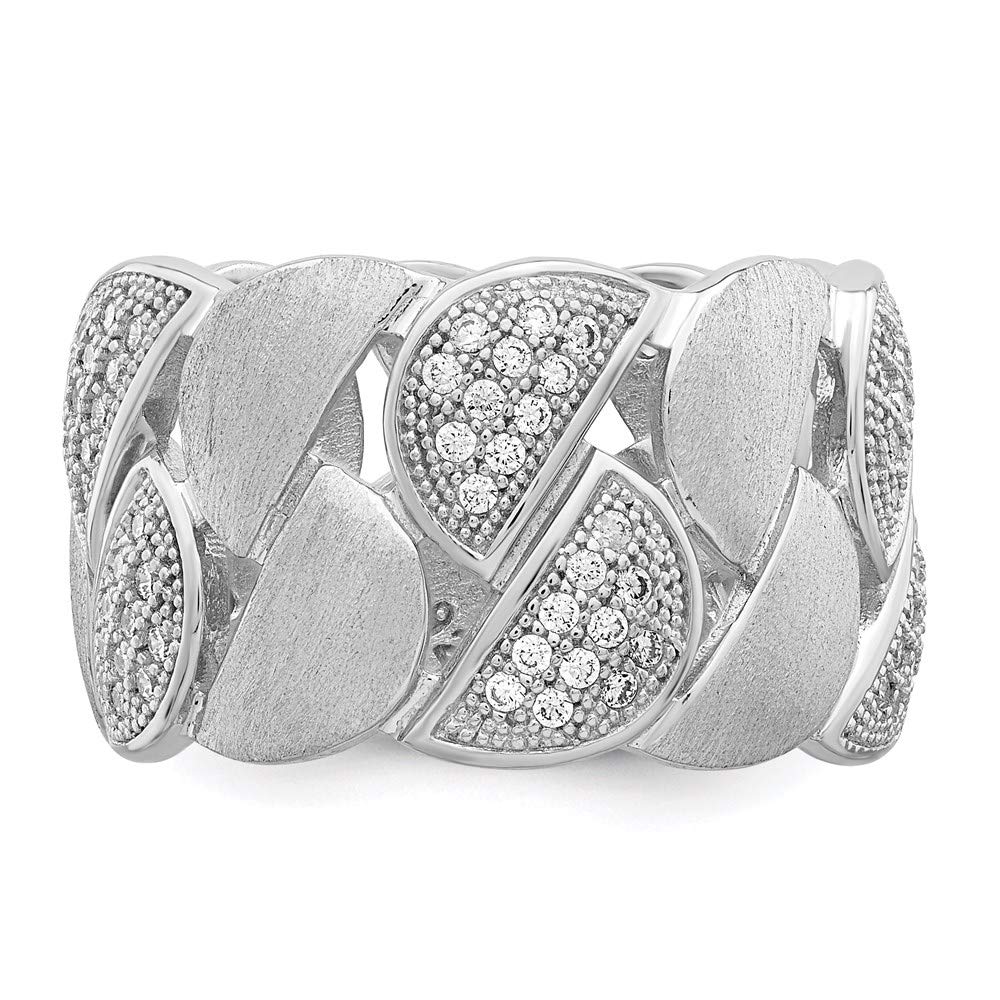 925 Sterling Silver Cubic Zirconia Brilliant Embers Ring for Women - Elegant Fine Jewelry Gift for Her, Perfect for Anniversary, Birthday, Valentine's Day & Special Occasions