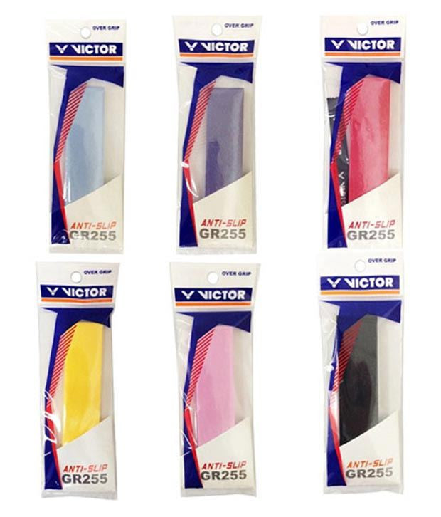 Victor GR255 Tennis Overgrip - Non-Slip, Absorbent, Cushioned for Better Control - Perfect for Tennis, Badminton, Pickleball & Racquet Sports