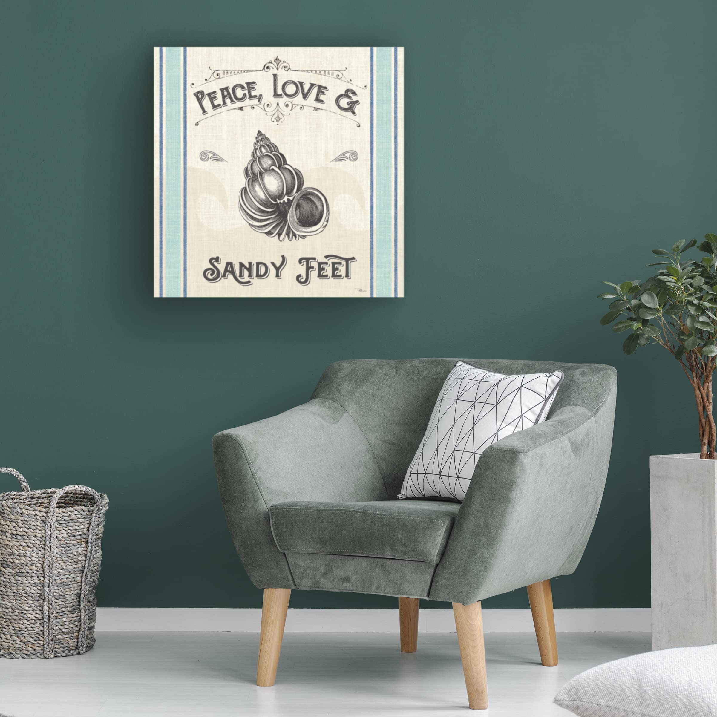 Anne Tavoletti 'Oaked and Aged Pattern IVB' Canvas Wall Art - Modern Abstract Painting for Living Room, Bedroom & Office Decor