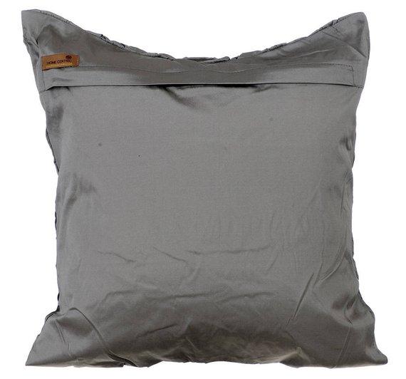 Between Spaces Gray Taffeta Decorative Euro Sham Pillow Cover - Luxury Bedroom Decor for Modern Home, Hotel & Airbnb Styling