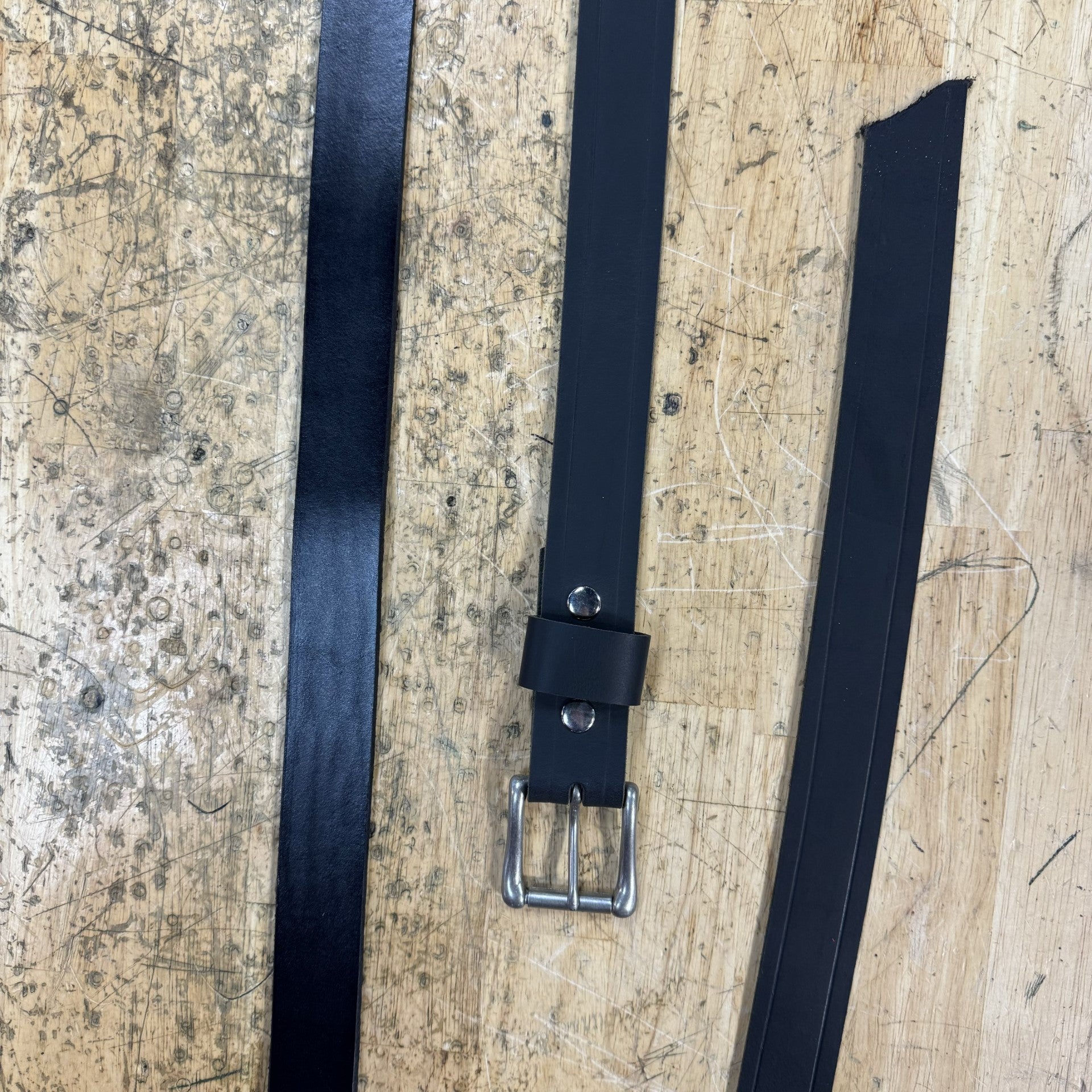 Premium Plain Black Leather Harness Belt for Men - Durable & Stylish for Motorcycle Riding, Fashion Outfits & Everyday Wear