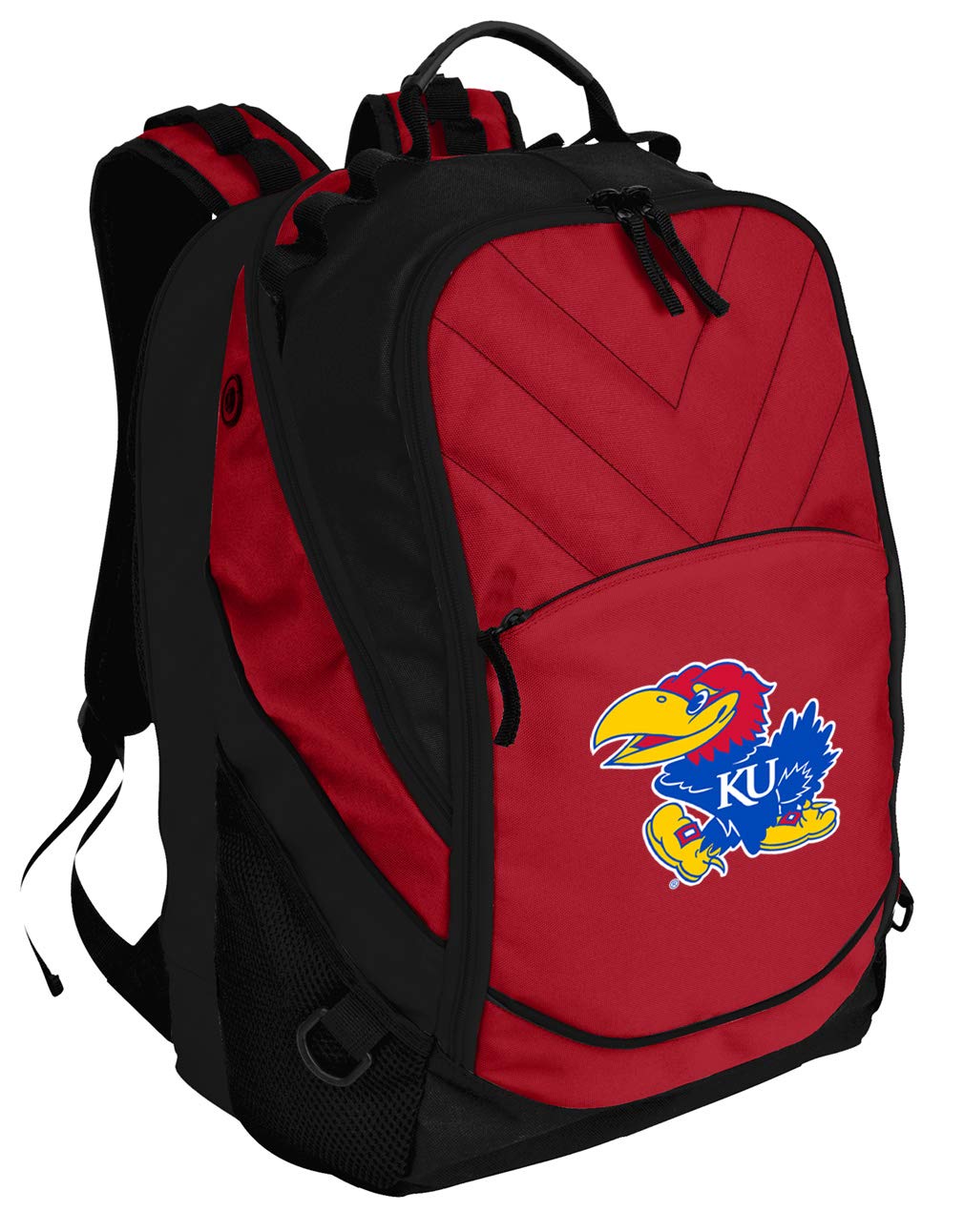 University of Kansas KU Jayhawks Logo Laptop Backpack - Durable College Computer Bag for Students, Travel & Campus Life