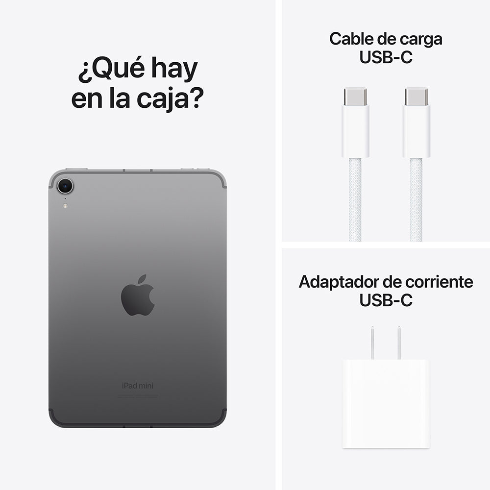 Apple iPad mini 6 Wi-Fi + Cellular 128GB - Space Gray (A17 Pro Chip) | Portable Tablet for Work, Travel & Entertainment